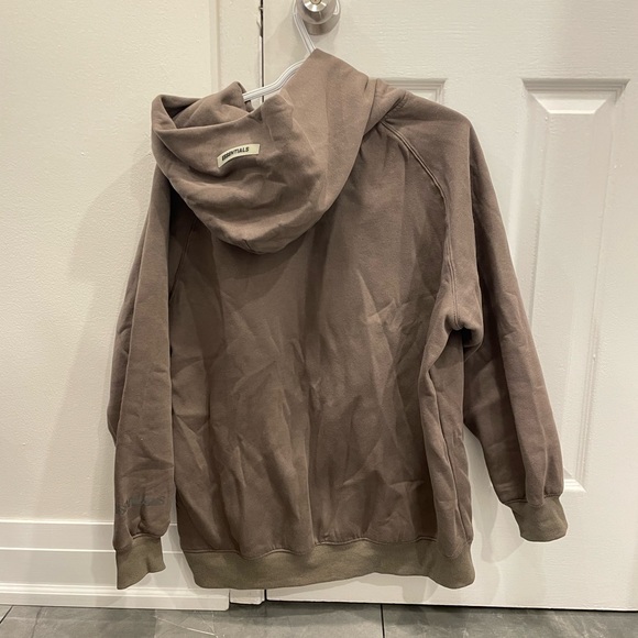 Brown essentials fear of god hoodie - Picture 2 of 5